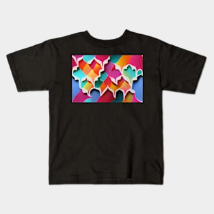 Colorful Papercut Festival Kids T-Shirt